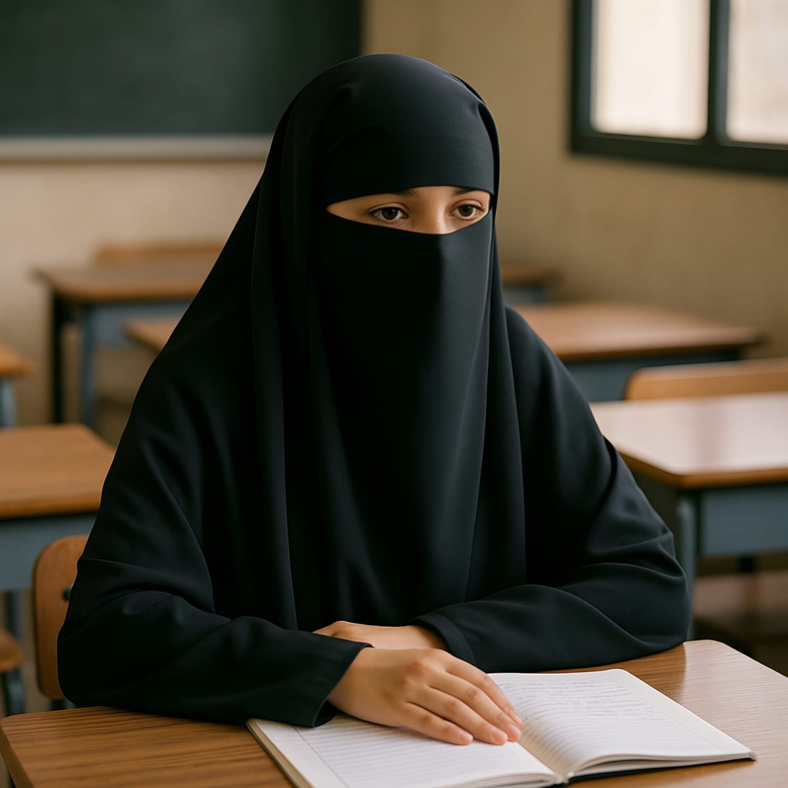 حرية المظهر داخل الفصول الدراسية… تلميذة مغربية تُمنَع من الالتحاق بمدرستها بسبب النقاب